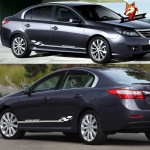 Car Body Stickers Auto Sport Styling Graphics Vinyl Decal Door Side Stripes Skirt for For Renault Sandero Twingo